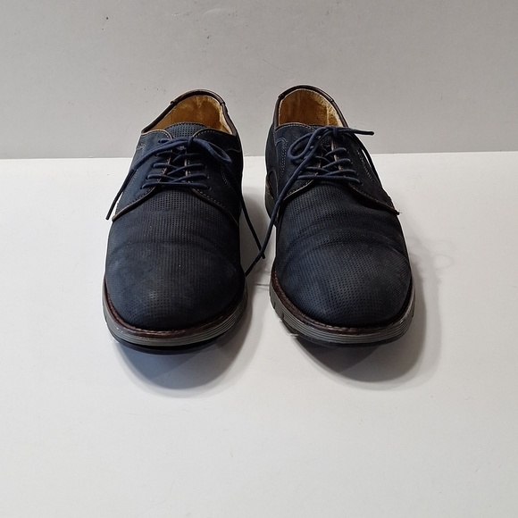 Johnston & Murphy 1850 Men’s Made in Brazil Dark Blue Leather Oxford Shoes 9.5M main image 6